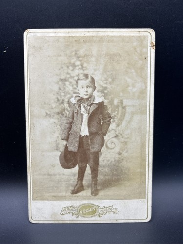 Antique photo young boy - photo,