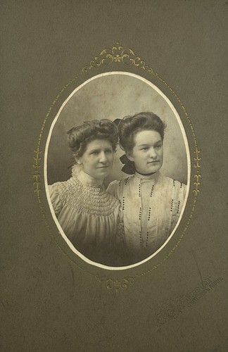Antique 1900s cabinet card - cabinet,