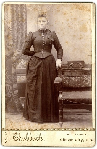 Cabinet card circa 1890s - card,