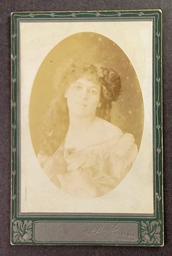 Edwardian cabinet card - cabinet, gibson