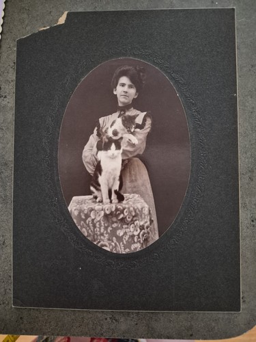 Vtg antique cabinet card photo - vtg,