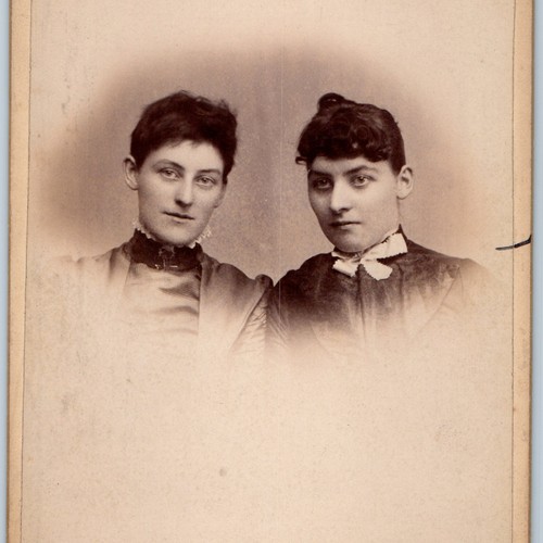C1890s sisters twins gibson - sisters,