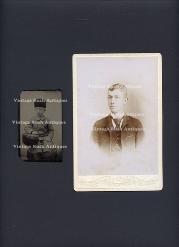 Antique tintype and - antique, cabinet