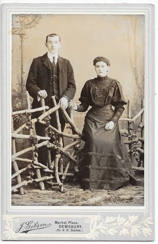 Cabinet card photo west - cabinet,