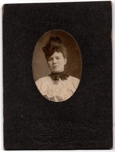 Antique cabinet card - cabinet,