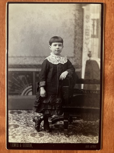 Cute little child cabinet card - cute,